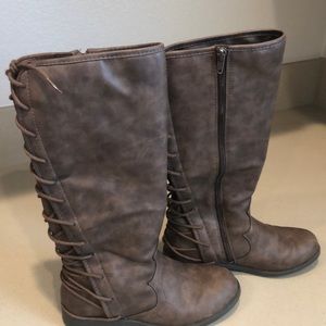 Girls knee high boots